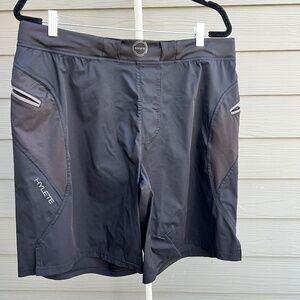 HYLETE Men’s Above Knee Training Shorts Black Size XL | Zip Pockets